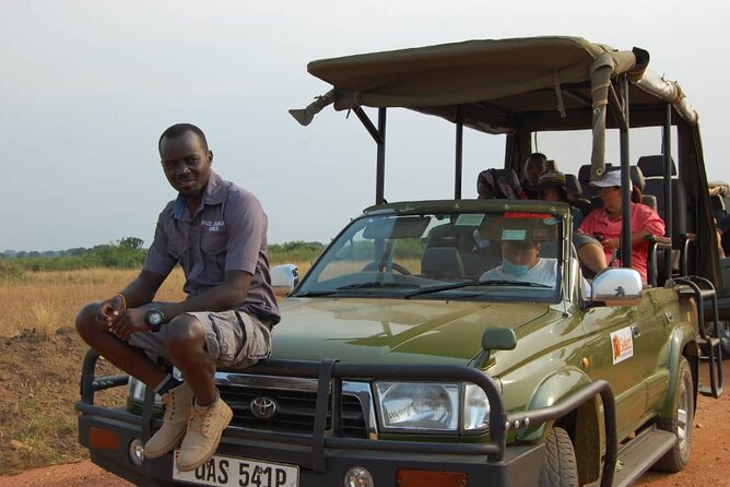 Queen Elizabeth Open Safari Jeeps for game drives. - Key points at a glance