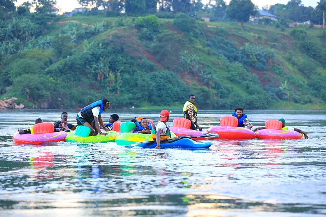 Tubing River Activity in Nile - The safety setup on the Nile