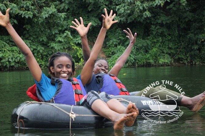 Tubing the Nile - Riding the rapids with a guide nearby