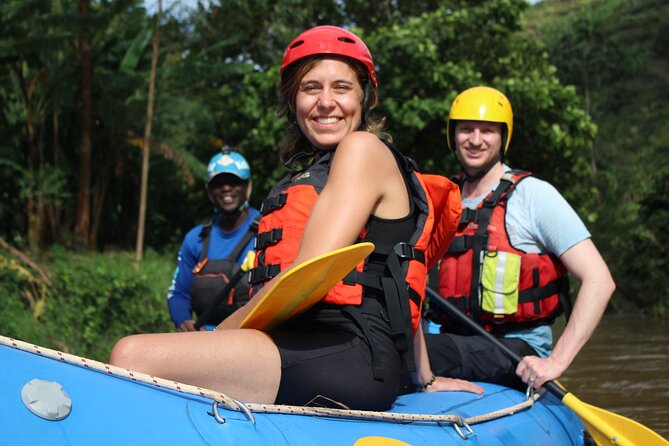 Uganda Jungle Rafting - Wildlife and jungle scenery between the rapids